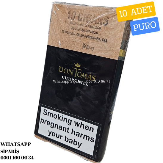 Don Tomás Dominican Bundle Churchıll 10'lu Puro