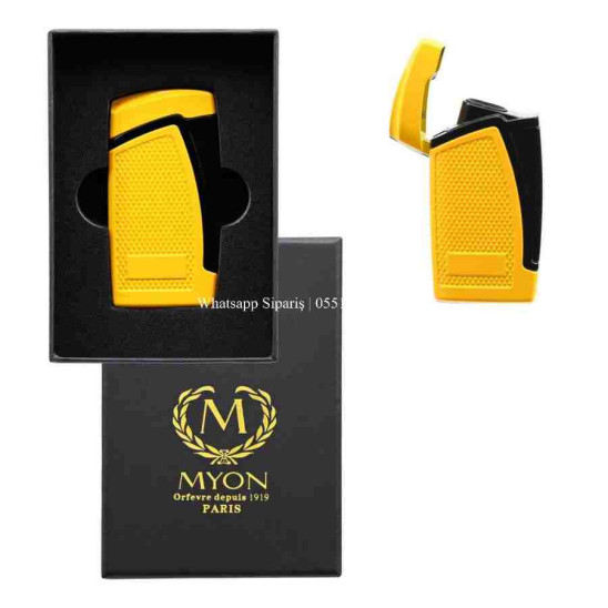 Myon 2 Pürmüz Alev Delicili Puro Çakmağı Sarı
