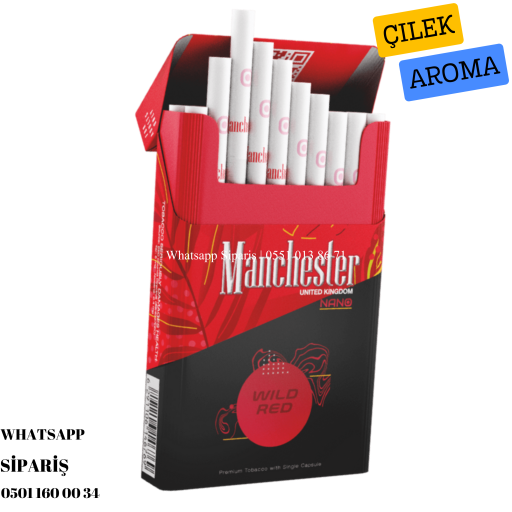 Manchester Nano Wild Red Slim Sigara (Çilek Aromalı) x10 Paket
