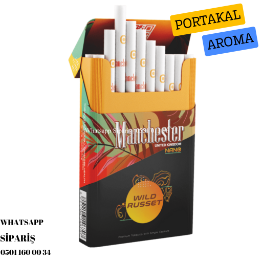 Manchester Nano Wild Russet Slim Sigara (Portakal Aromalı) x10 Paket