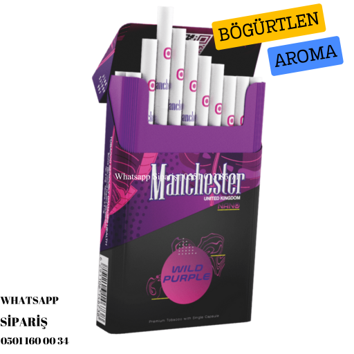Manchester Nano Wild Purple Slim Sigara (Böğürtlen Aromalı) x10 Paket