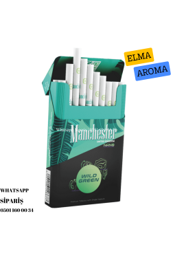 Manchester Nano Wild Green Slim Sigara (Elma Aromalı) x10 Paket