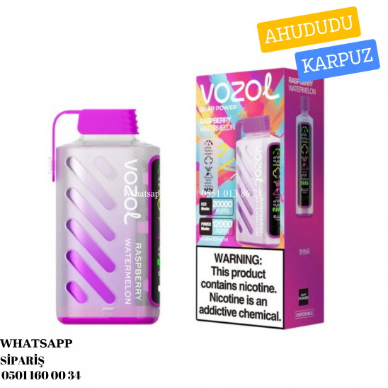 Vozol Gear Power 20000 PUFF Raspberry Watermelon