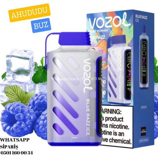 Vozol Gear Power 20000 PUFF Blue Razz ice
