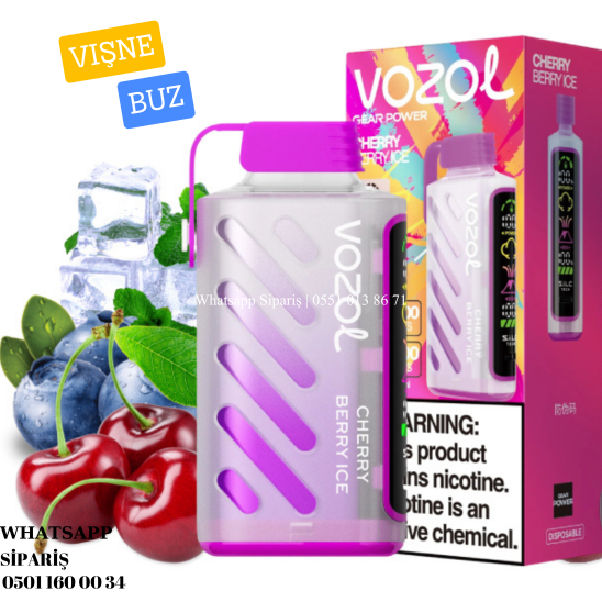 Vozol Gear Power 20000 PUFF Cherry Berry ice