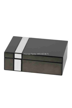 Passatore Karbon Sedir Humidor Puro Seti Siyah 20's