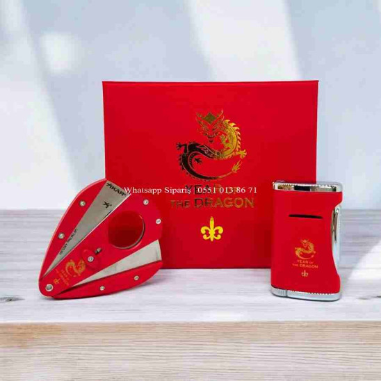 Xikar Year Of The Dragon Limited Puro Çakmağı ve Kesici Seti