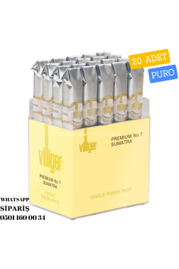 Villiger Premium Sumatra No7 20'li Cam Kutu Puro
