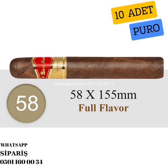 San Antonio Geniales Habano Oscuro 10'lu Puro Paket