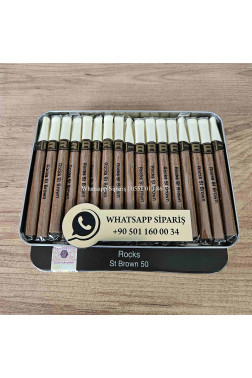 Rocks Short ST Brown (Çikolata) Aroma Puro 50'li Adet