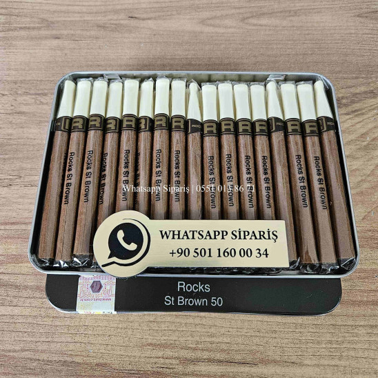 Rocks Short ST Brown (Çikolata) Aroma Puro 50'li Adet