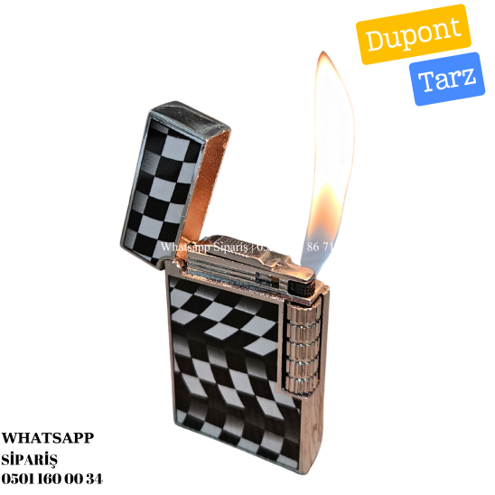 Black Martın Dupont Tarz Gazlı Çakmak
