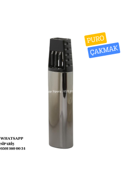 Parmida Çift Torch Pürmüz Gunmetal-Siyah Puro Çakmağı
