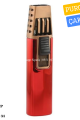Parmida Çift Torch Pürmüz Kırmızı-Bronz Puro Çakmağı