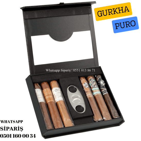 Gurkha Sampler Gift Pack 6'lı Puro Seti Kesicili Gurkha Sampler Gift Pack 6'lı Puro Seti Kesicili