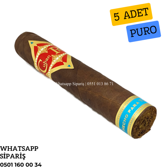 Cuban Parejo Habano Oscuro No5 - 5'li Puro Paket
