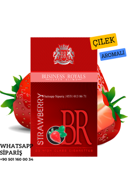 Business Royals BR Super Slim Strawberry (Çilek) Aromalı Sigara x10 Paket