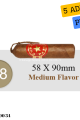 Cuban Parejo Serie Zafadores Chicos 5'li Puro Paket