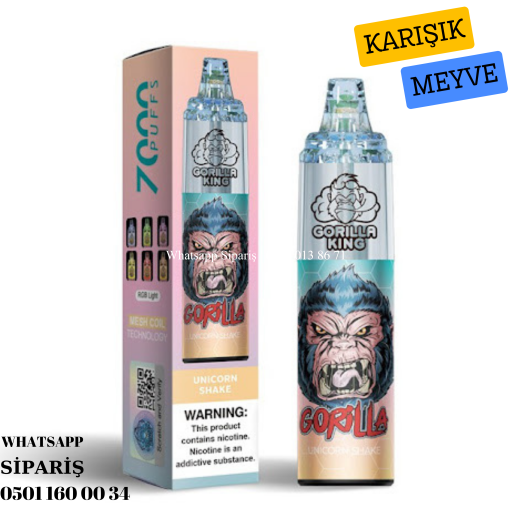 Gorilla King Unıcorn Shake - 7000 PUFF
