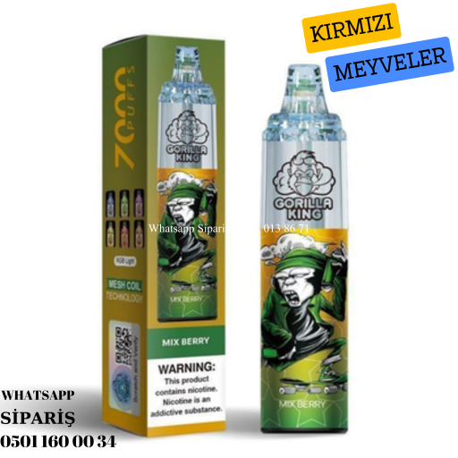 Gorilla King Mıx Berry - 7000 PUFF