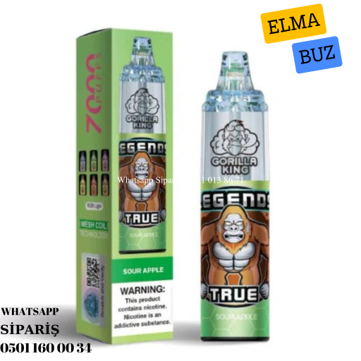 Gorilla King Sour Apple - 7000 PUFF