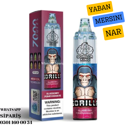 Gorilla King Blueberry Pomegranate - 7000 PUFF