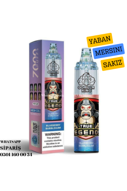 Gorilla King Blueberry Bubblegum - 7000 PUFF