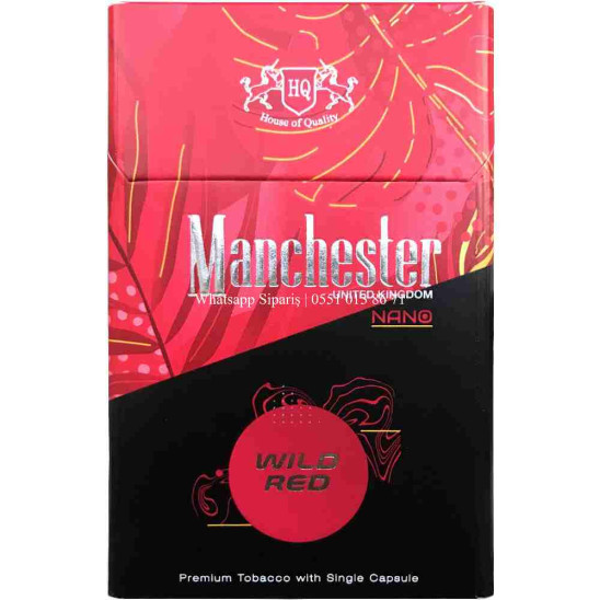 Manchester Nano Wild Red Slim Sigara (Çilek Aromalı) x10 Paket