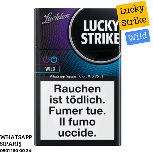 Lucky Strike Wild Sigara - Böğürtlen ve Mentol Aromalı x10 Paket
