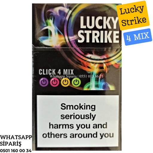 Lucky Strike 4 Click MİX 4 Çeşitli Karma Sigara x10 Paket