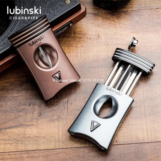 Lubinski Metal Bronz Puro Seti (2 Torch Çakmak, 60 Ring V-Cut Puro Kesici)