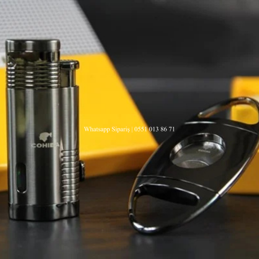 Cohiba 3 Torch Çakmak Ve Kesici Puro Seti