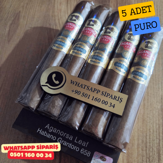 Aganorsa Leaf Habano Grantoro 658 - 5'li Puro Paket