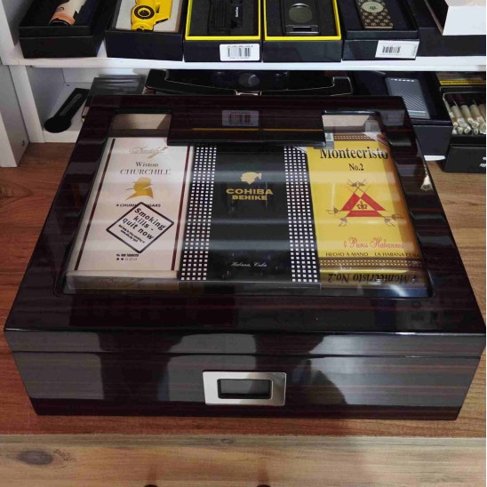 Kahverengi Sedir Humidor Puro Seti