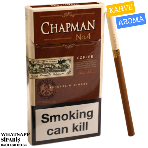 Chapman Coffee Tatlı Süper Slim Kahve Aromalı Sigara x10 Paket