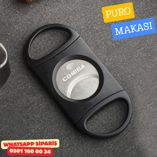 Cohiba 70 Ring Büyük Purolar İçin Çelik & Plastik Puro Makası