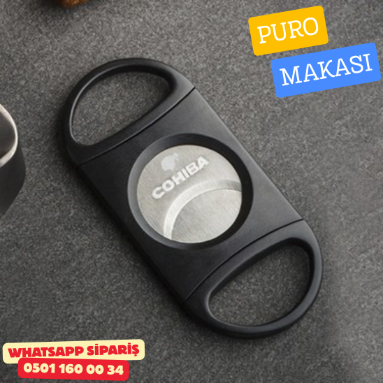 Cohiba 70 Ring Büyük Purolar İçin Çelik & Plastik Puro Makası