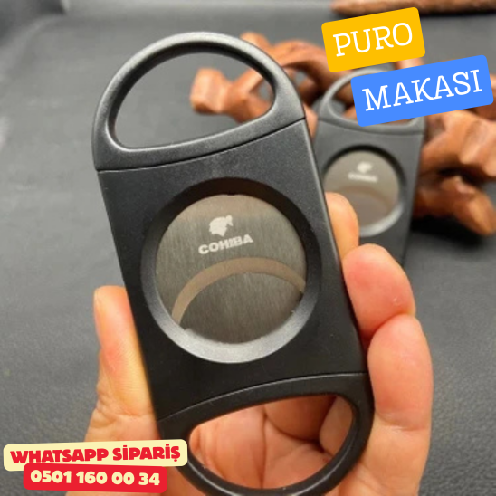 Cohiba 70 Ring Büyük Purolar İçin Çelik & Plastik Puro Makası