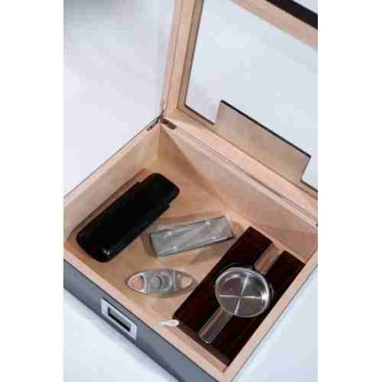 Kahverengi Sedir Humidor Puro Seti