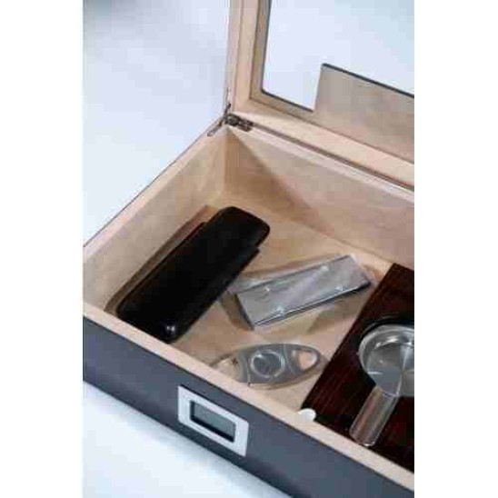 Kahverengi Sedir Humidor Puro Seti