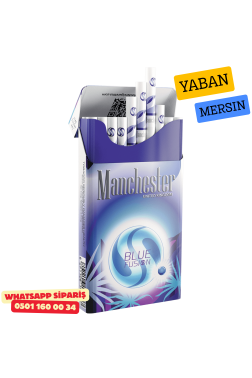 Manchester Superslim Blue Fusion - Yaban Mersini ve Nane Sigara x10 Paket