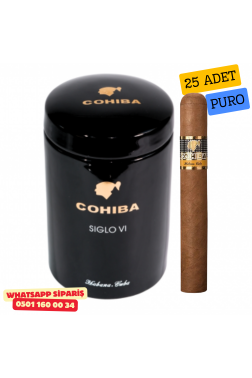 Cohiba Sıglo VI - Seramik Kavanoz - 25 Puro Dahil