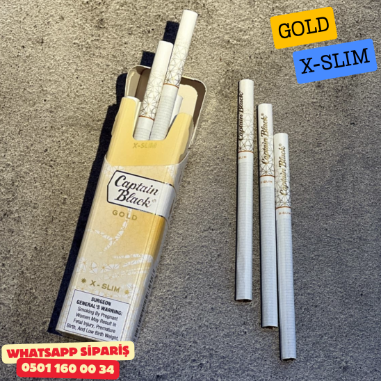 Captain Black Gold X - Slim Sigara ( Klasik ) x10 Paket