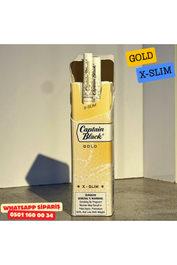 Captain Black Gold X - Slim Sigara ( Klasik ) x10 Paket