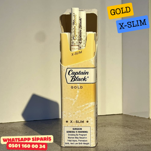 Captain Black Gold X - Slim Sigara ( Klasik ) x10 Paket
