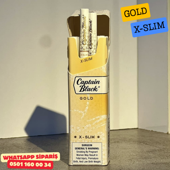 Captain Black Gold X - Slim Sigara ( Klasik ) x10 Paket
