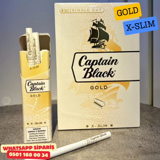Captain Black Gold X - Slim Sigara ( Klasik ) x10 Paket