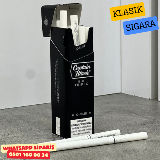 Captain Black 5.0 Trıple X - Slim Sigara ( Klasik ) x10 Paket