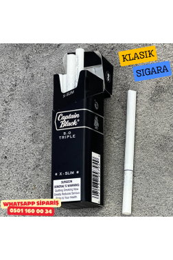 Captain Black 5.0 Trıple X - Slim Sigara ( Klasik ) x10 Paket
