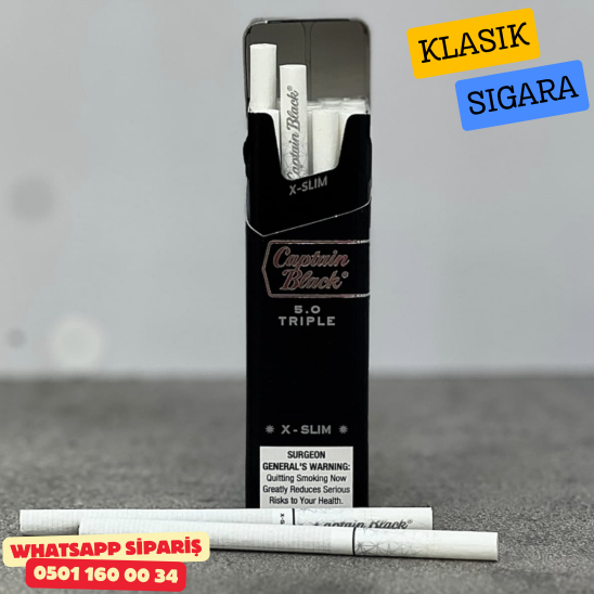 Captain Black 5.0 Trıple X - Slim Sigara ( Klasik ) x10 Paket